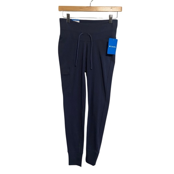 Columbia Pants - NWT Columbia Blue Drawstring Trek Performance Fit Leggings Size Small